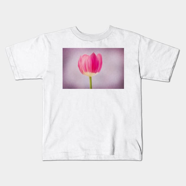 Painted Tulip Kids T-Shirt by StacyWhite